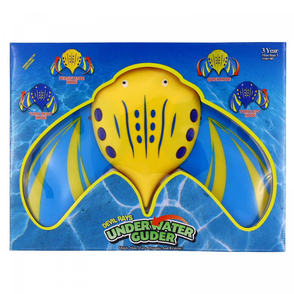 Jucarie interactiva, Peste care se misca in contact cu apa,30 x 20 cm