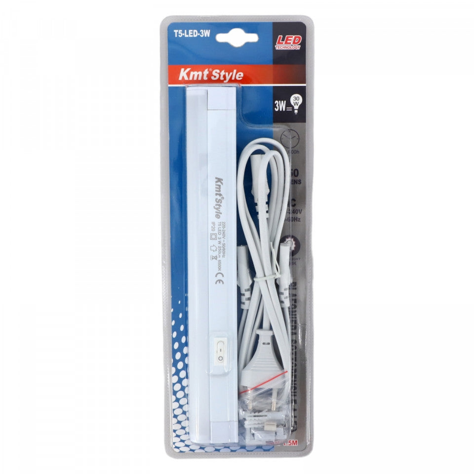 Lampa LED, pentru dressing, dulap de bucatarie, hol, 3W, IP20, 26.5 cm, Alb