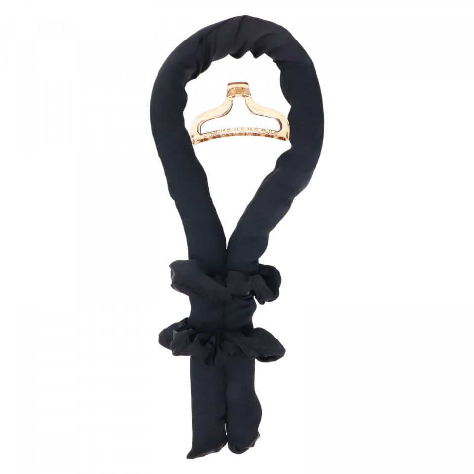 Ondulator fara caldura, Bigudiu tip panglica, Accesorii incluse, Usor de utilizat, 95 Cm, Negru