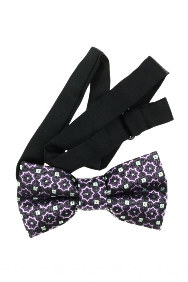 Papion pentru copii, Model texturat, 5 x 9 cm, NO7029, Mov