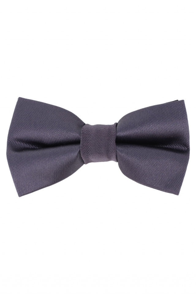 Papion pentru copii, Model texturat, NO1520, 5 x 9 cm, Gri inchis