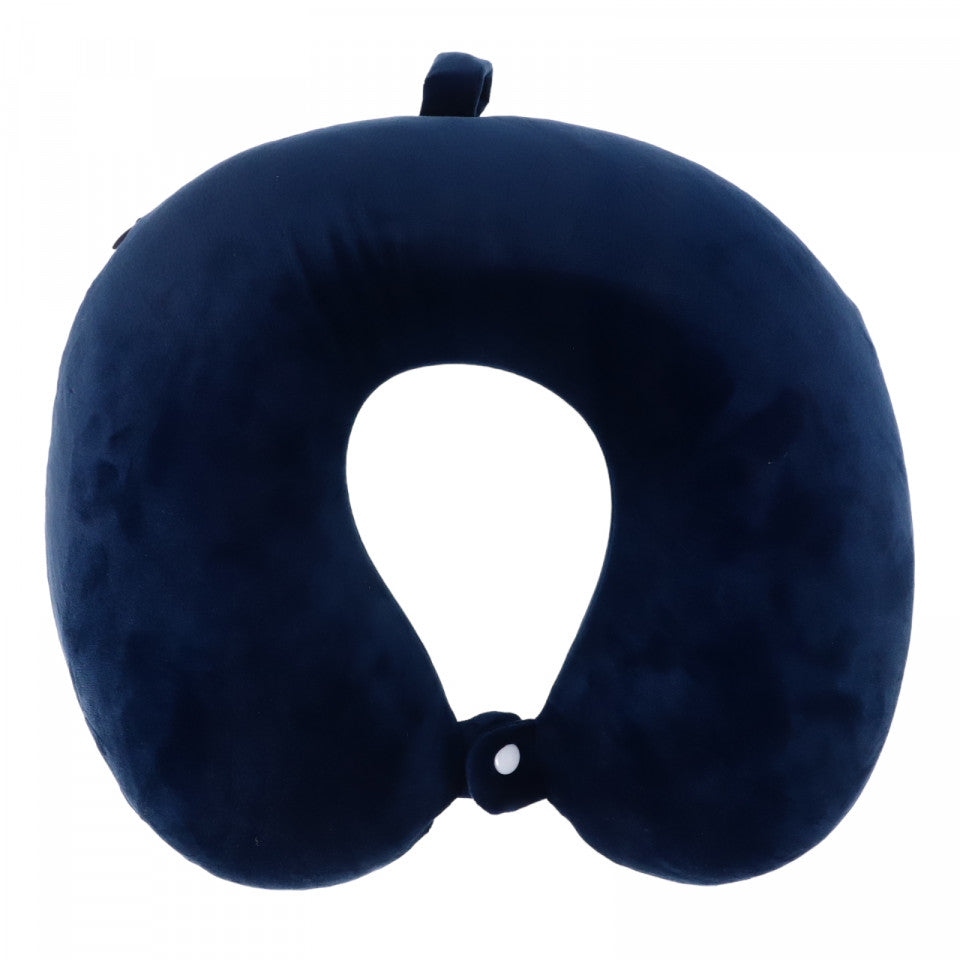 Perna de gat pentru calatorie, spuma cu memorie, NO1018, 26 x 26, Albastru