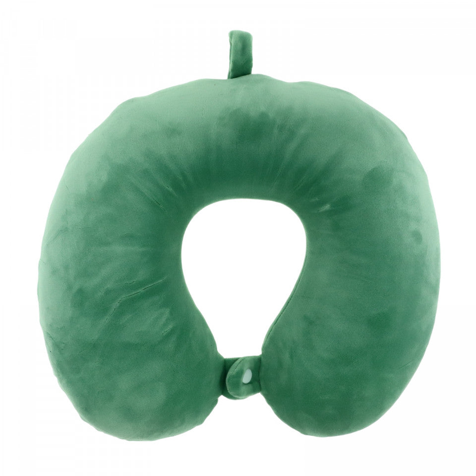 Perna de gat pentru calatorie, spuma cu memorie, NO1019, 26 x 26, Verde