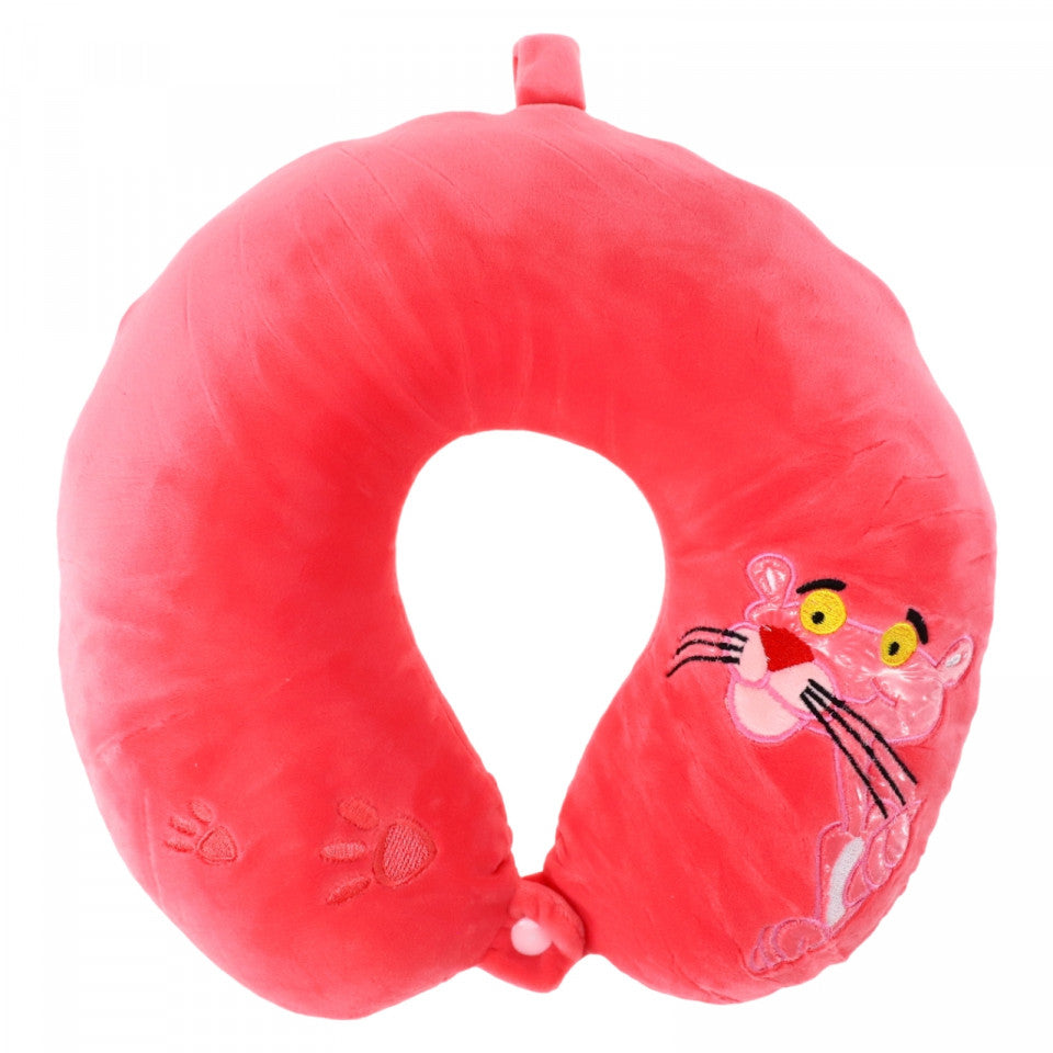 Perna de gat pentru calatorie, spuma cu memorie, NO9194, 26 x 26 cm, Roz