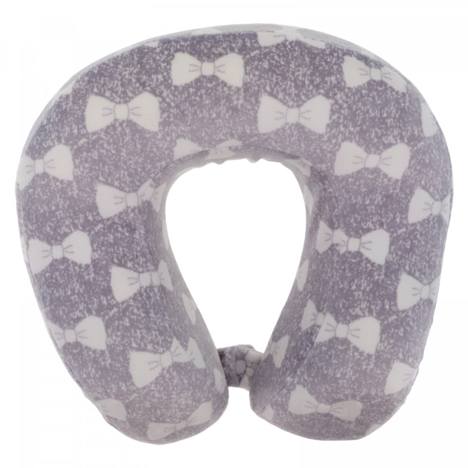 Perna de gat pentru calatorie, voiaj, spuma cu memorie, NO66, 26 x 26 cm, Gri