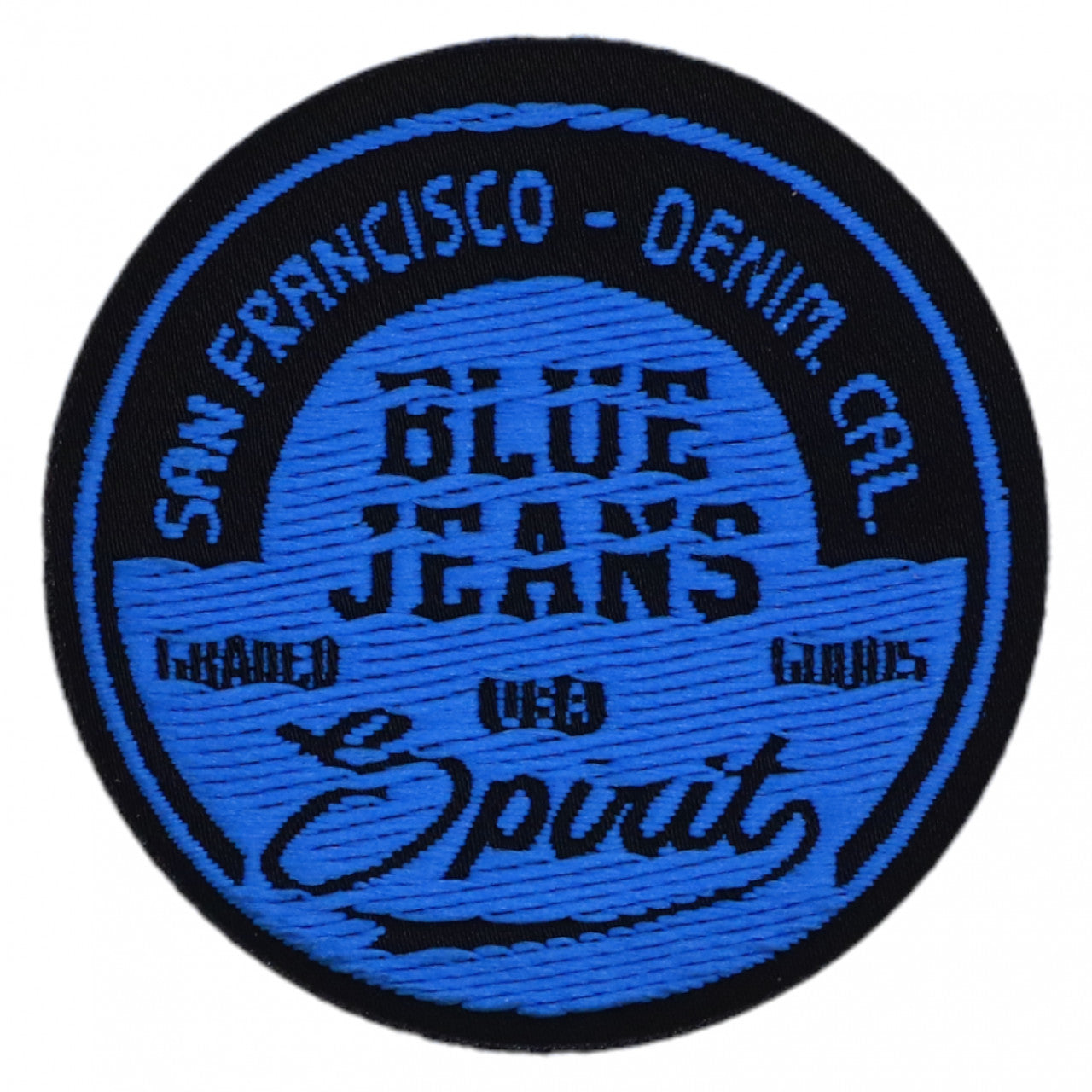 Petic textil, Patch brodat, Blue Jeans, NO2534, 5 cm, Multicolor