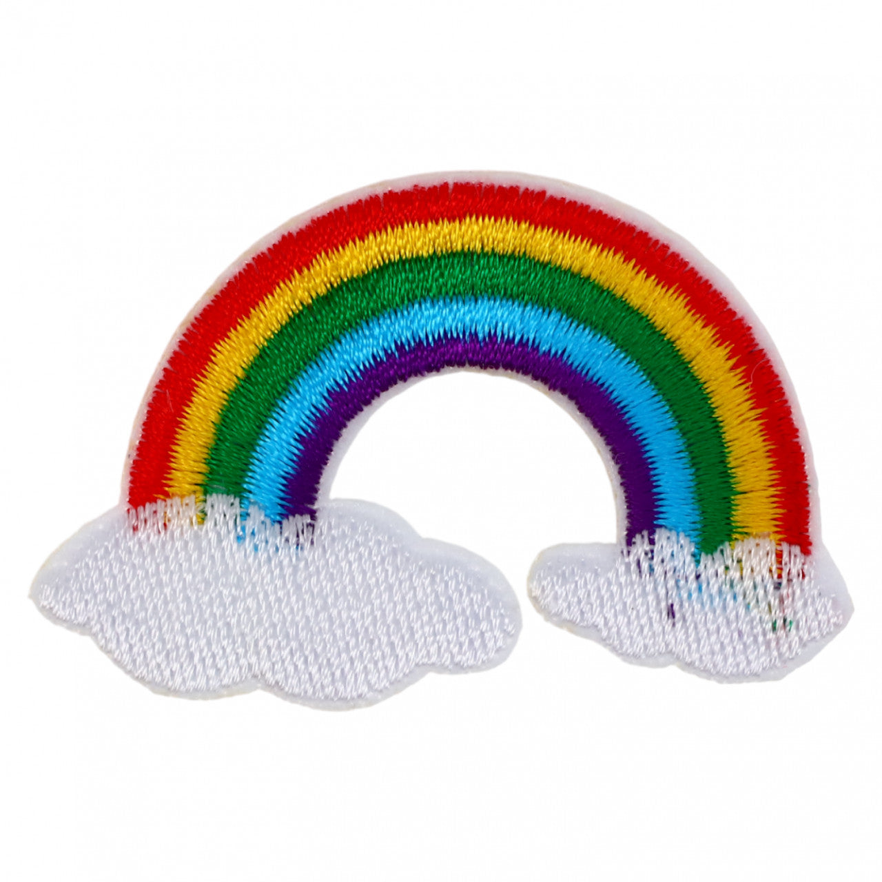 Petic textil, Patch brodat, Curcubeu, NO854, 3.5 x 5.5 cm, Multicolor