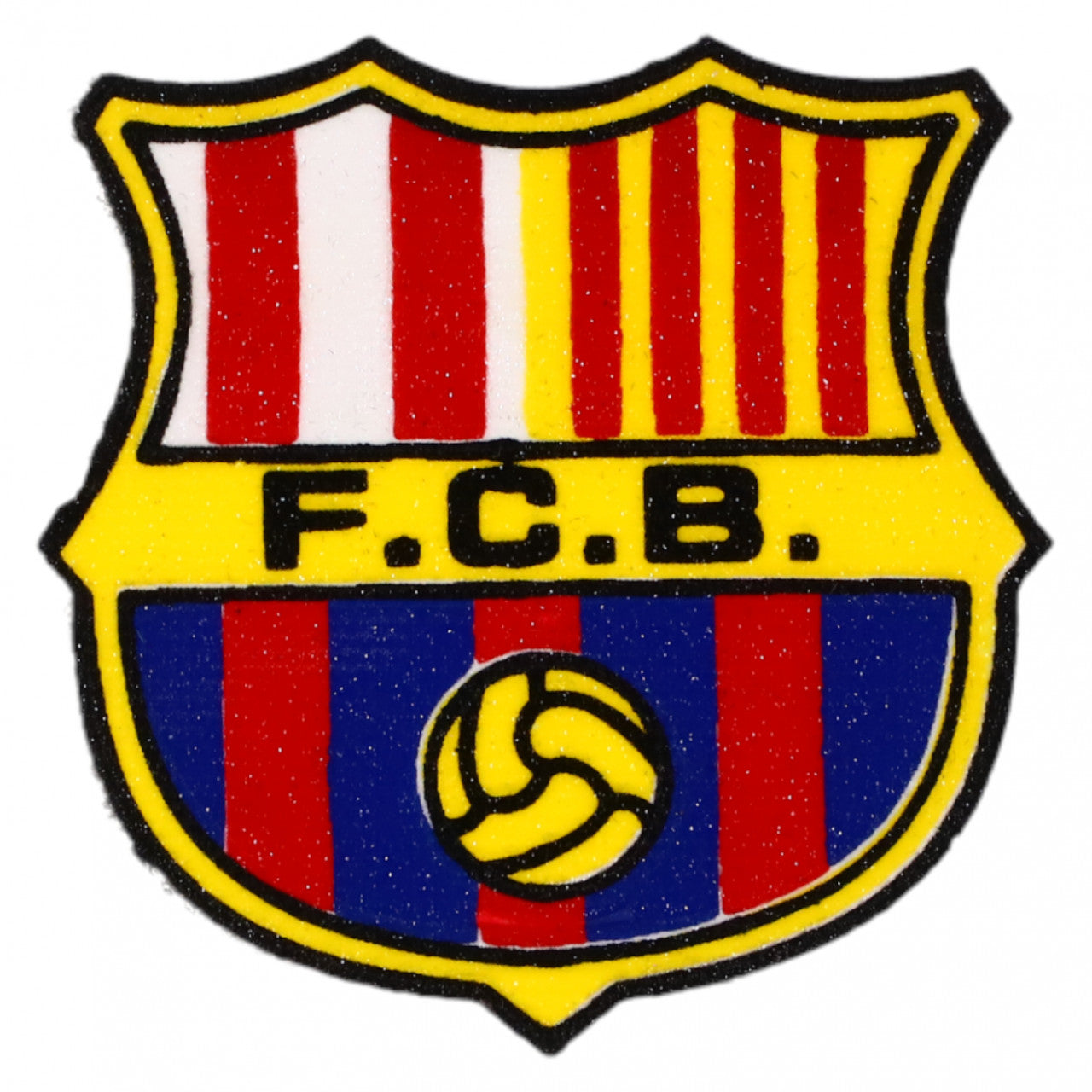 Petic textil, Patch brodat, F.C.Barcelona, NO8333, 5.2 x 5.2 cm, Multicolor