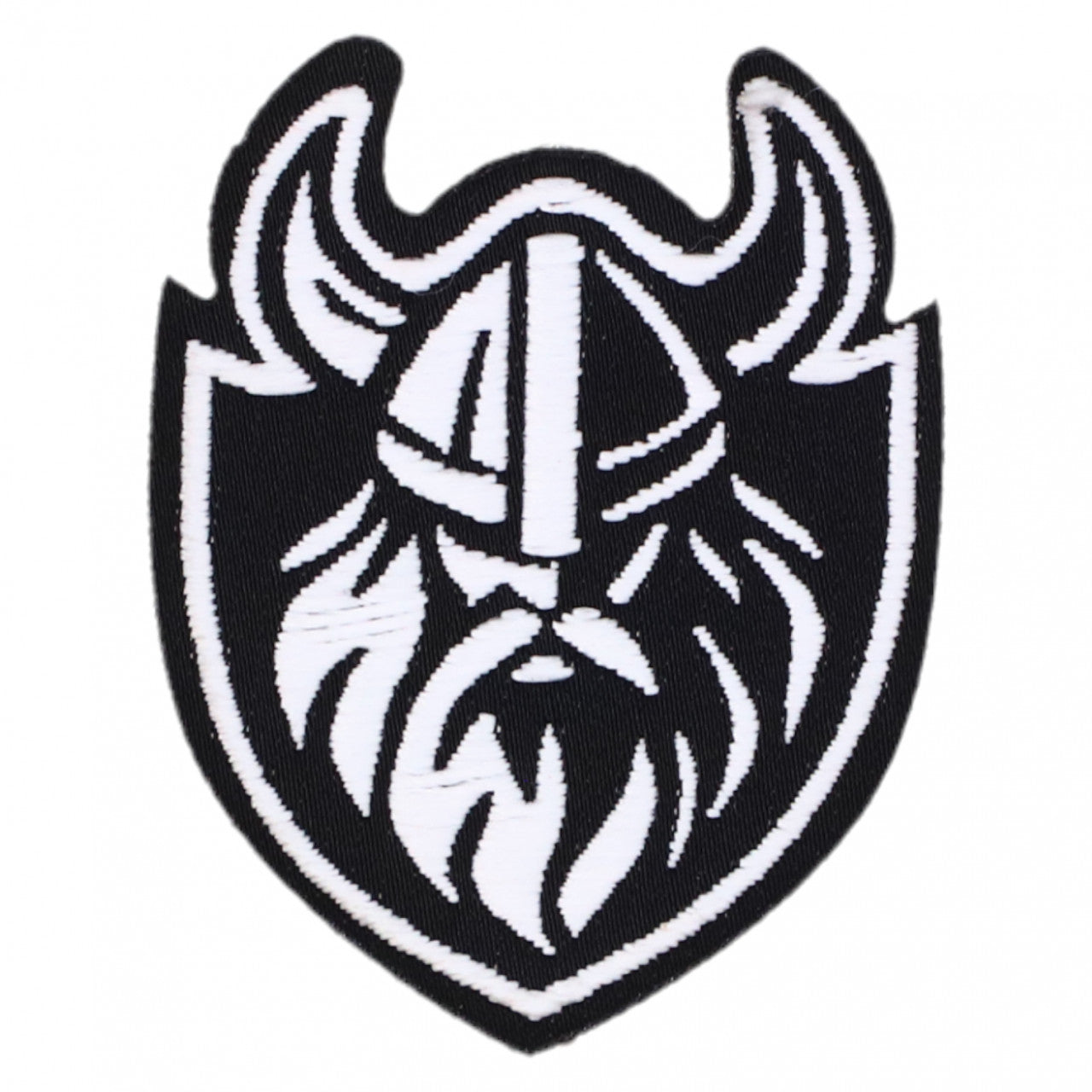 Petic textil, Patch brodat, Viking, razboinic, NO5581, 3.7 x 4.5 cm, Multicolor