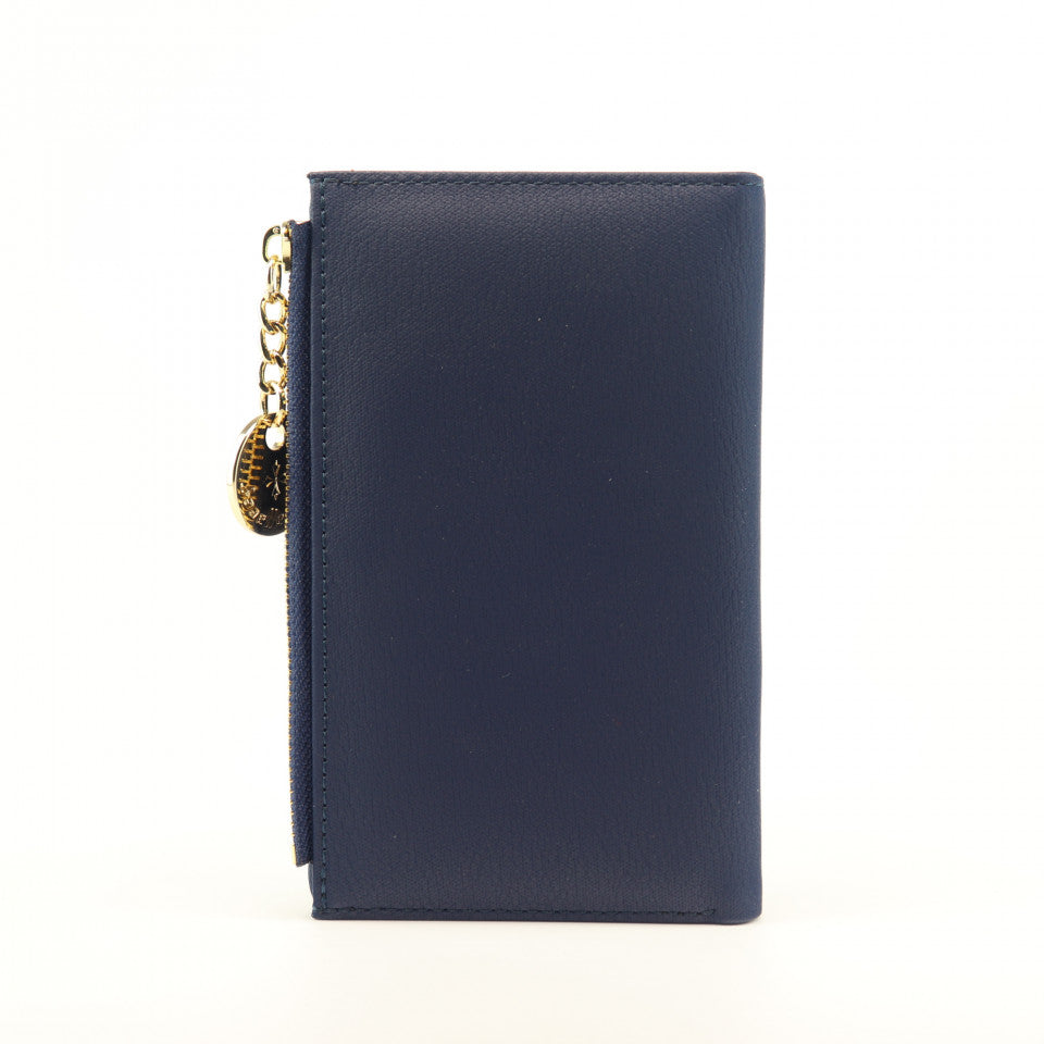 Portofel Dama, Baellerry, Albastru inchis, Piele ecologica