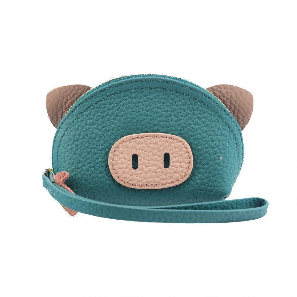 Portofel Dama, Baellerry, Bleu cu roz, Piele naturala