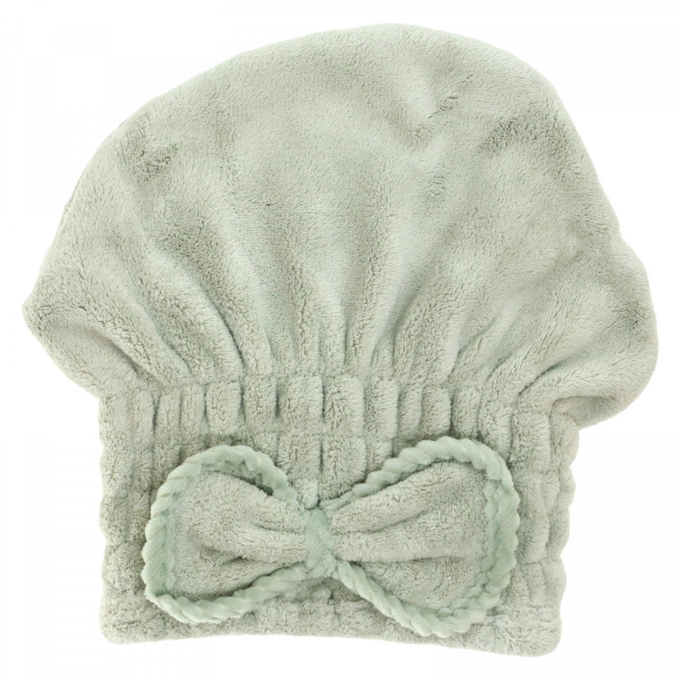 Prosop pentru uscat parul, Adulti, Tip caciulita, NO4782, 21 x 26 cm, Verde