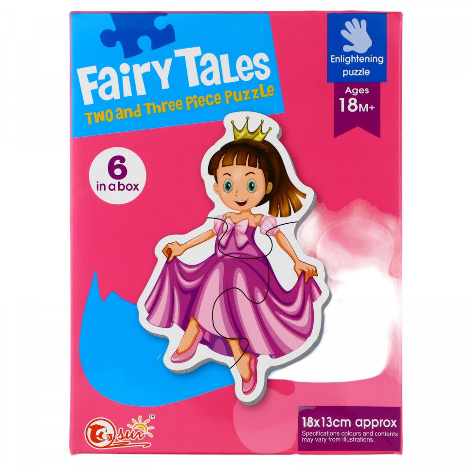 Puzzle, 6 Zane, 18 x 13 cm, 15 piese, Multicolor