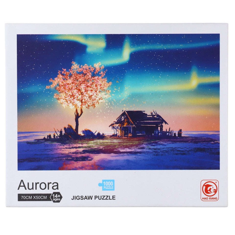 Puzzle, Aurora Boreala, 70 x 50 cm, 14 ani, 1000 piese