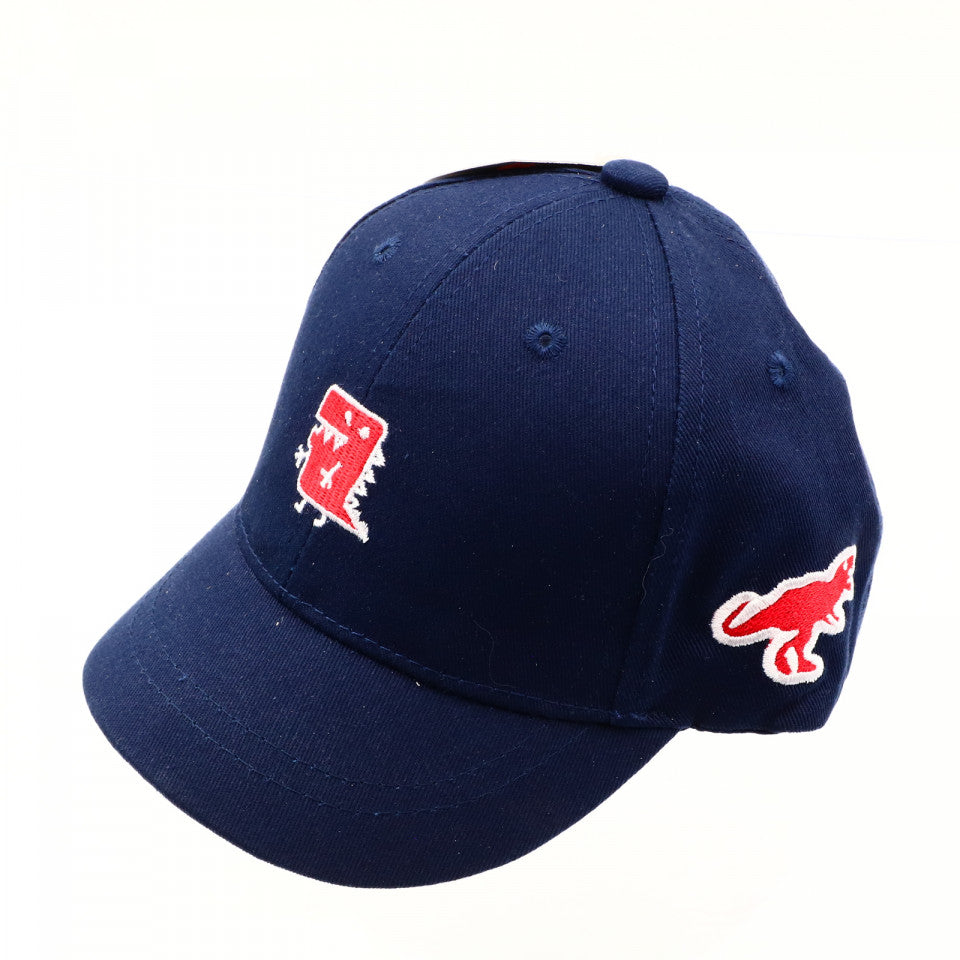 Sapca pentru copii, cu imprimeu dinozaur, 3-7 ani, Bleumarin