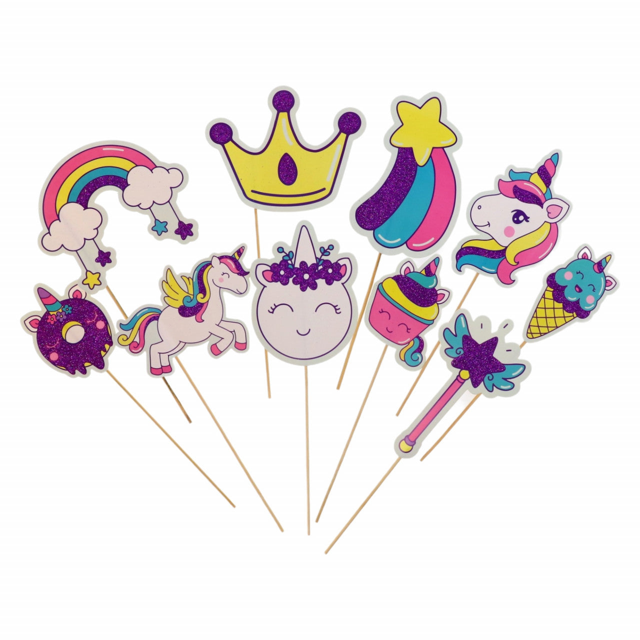 Set 10 Propsuri cabina foto, recuzita petrecere, NO618, Multicolor