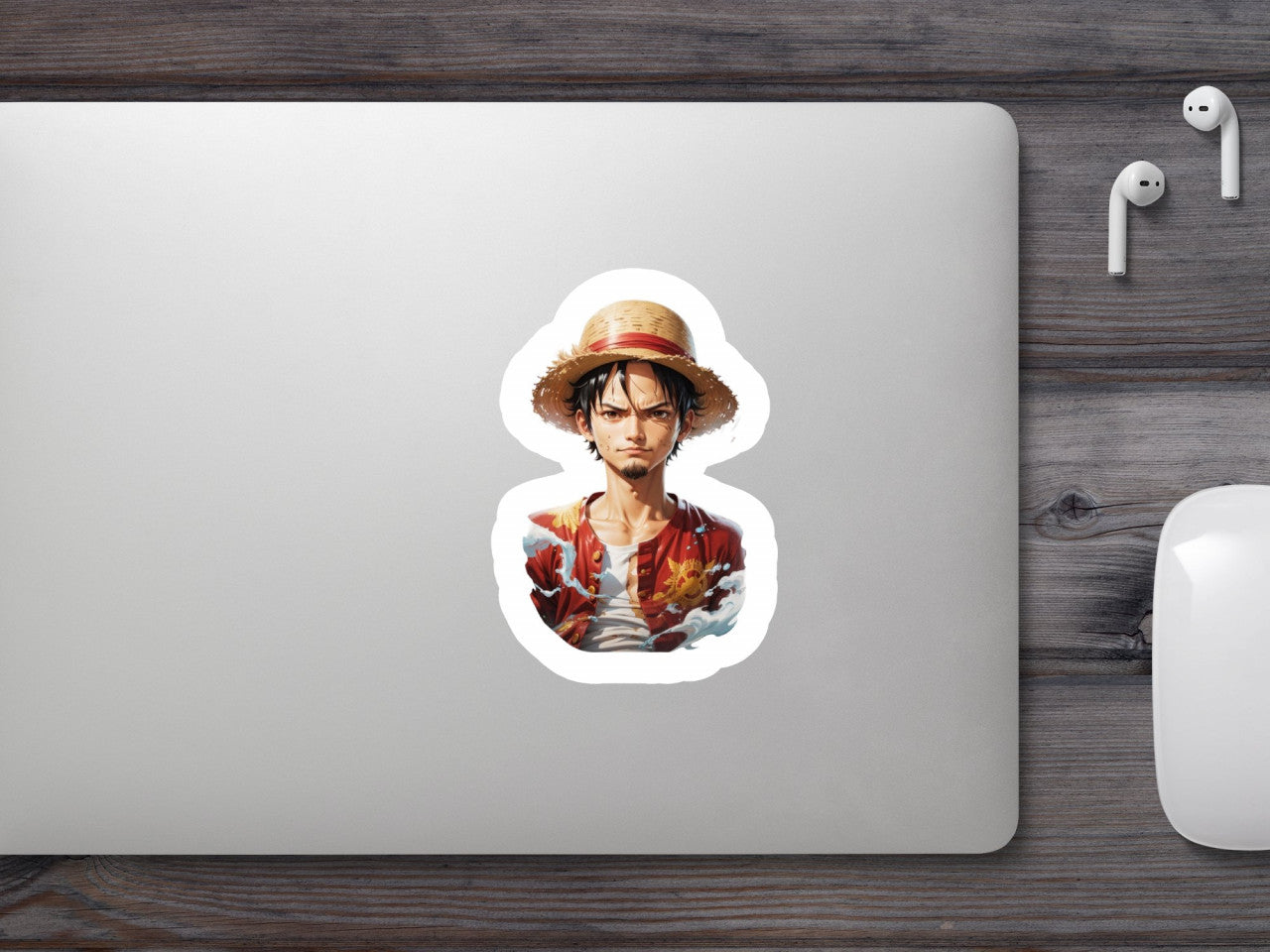 Set 12 bucati, Sticker decorativ, Baiat cu palarie de paie, Rezistent la apa, NO4464, 6 cm, Multicolor