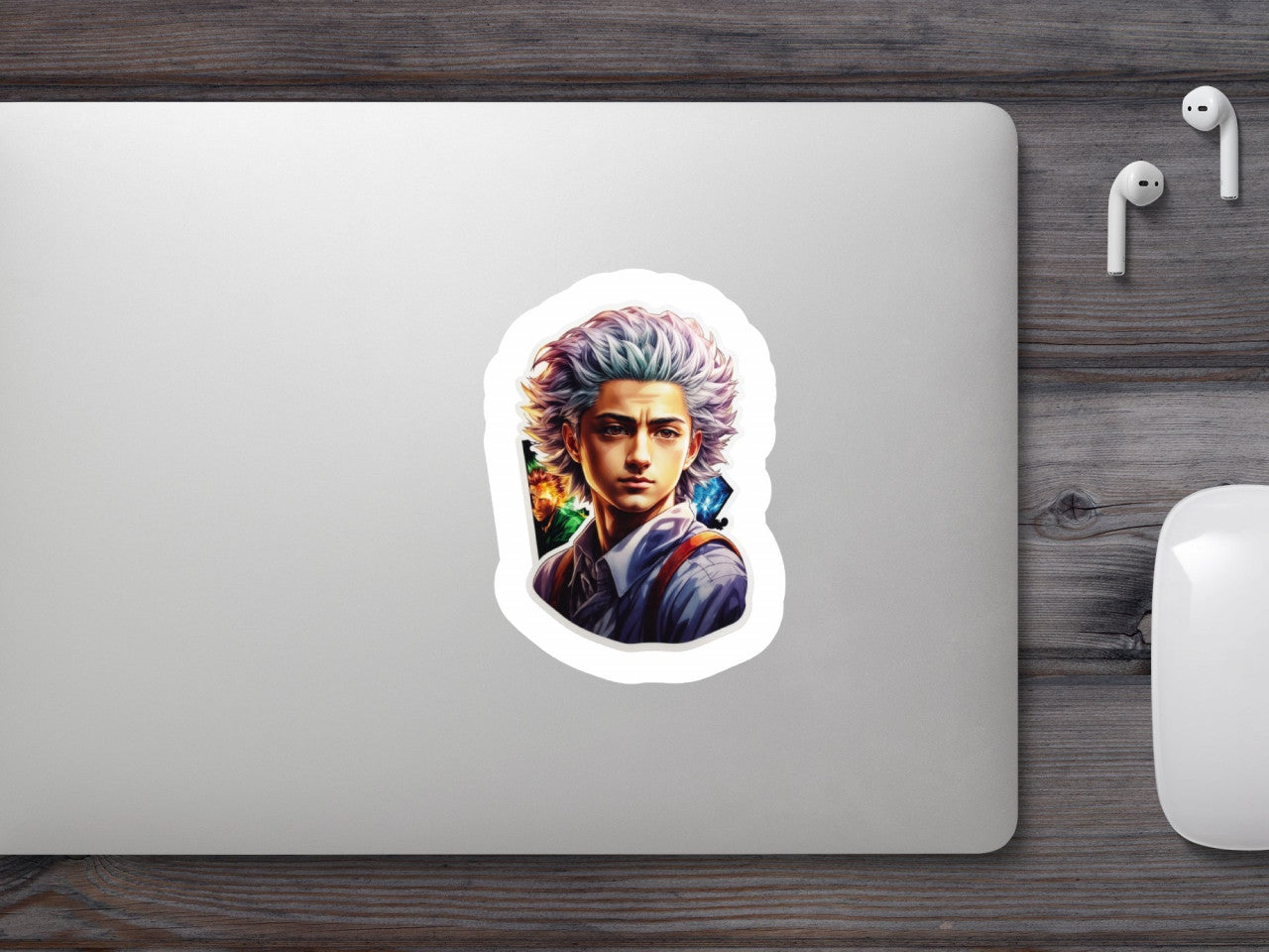 Set 12 bucati, Sticker decorativ, Baiat cu parul des, Rezistent la apa, NO4677, 6 cm, Multicolor