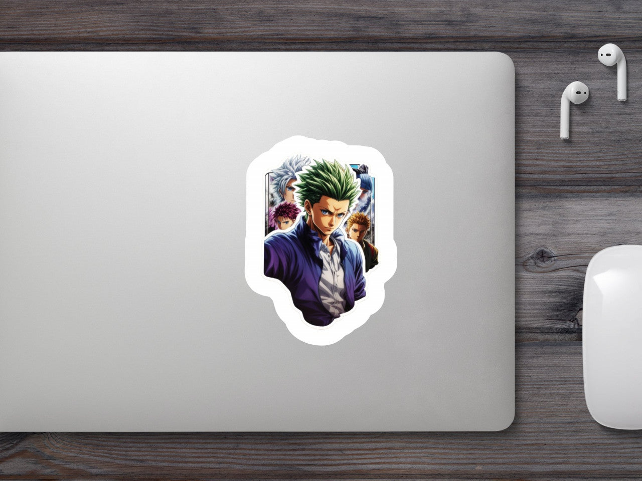 Set 12 bucati, Sticker decorativ, Baiat incruntat, Rezistent la apa, NO4671, 6 cm, Multicolor