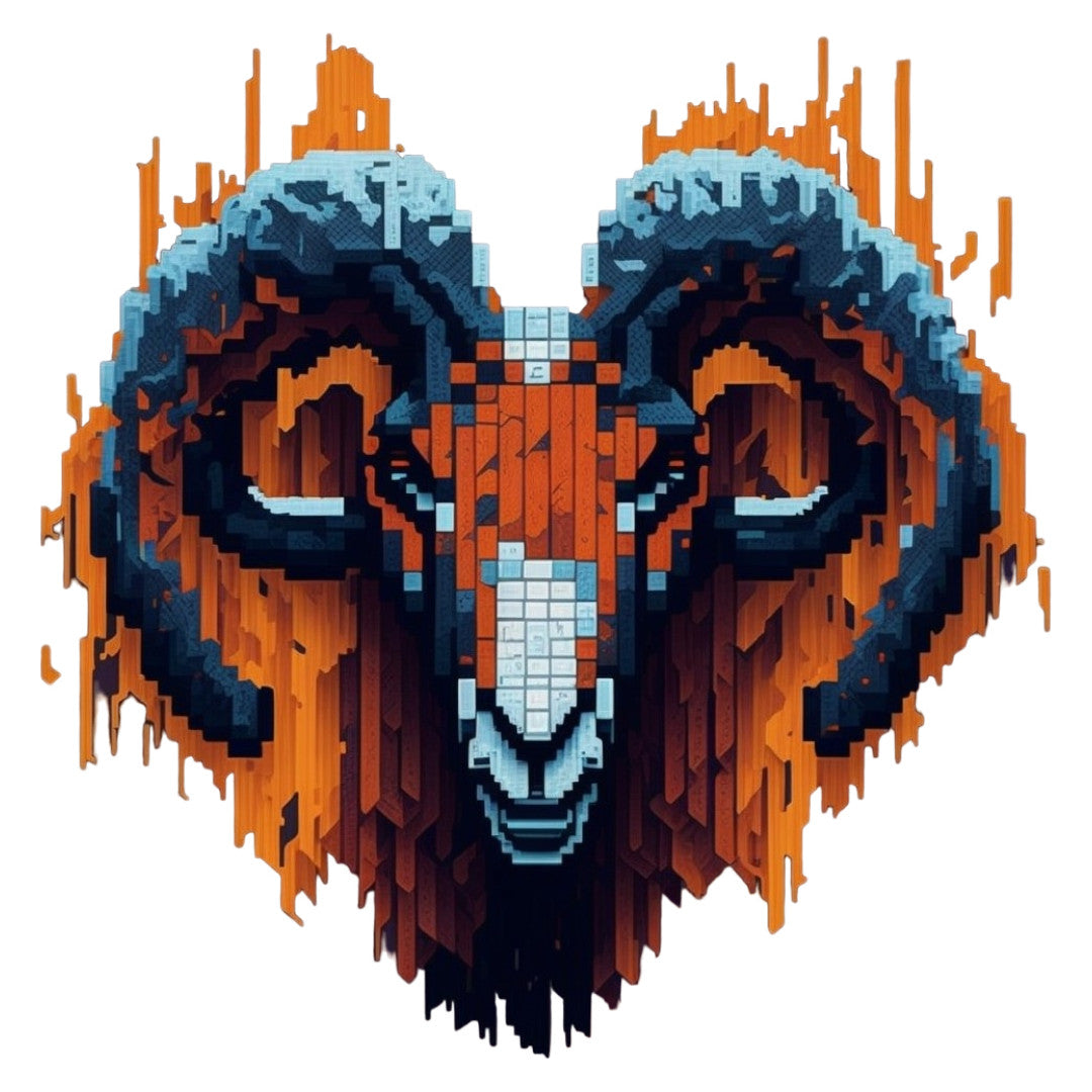 Set 12 bucati, Sticker decorativ, Berbec electronic, Rezistent la apa, NO4641, 6 cm, Multicolor