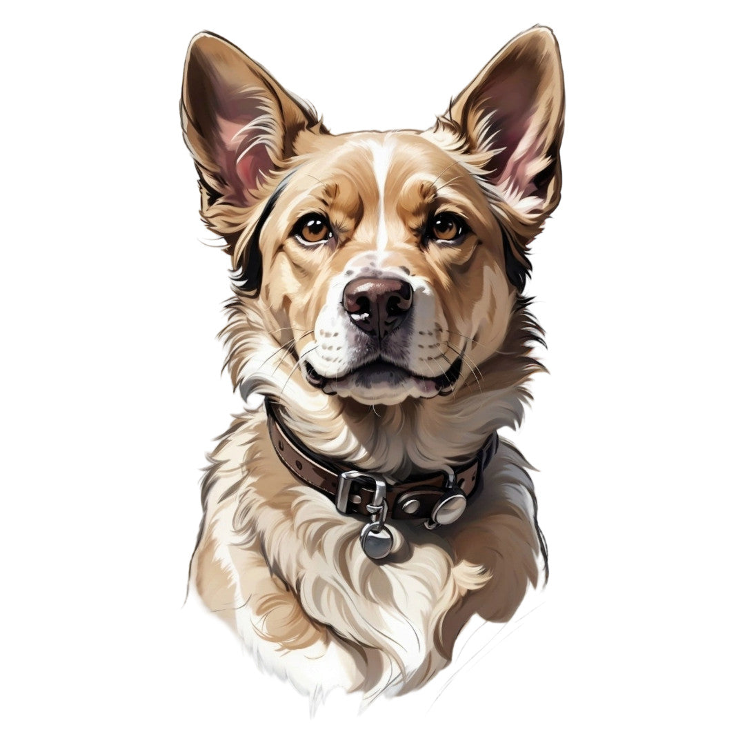 Set 12 bucati, Sticker decorativ, Caine, Rezistent la apa, NO3903, 6 cm, Multicolor