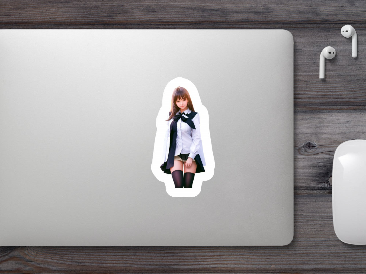 Set 12 bucati, Sticker decorativ, Fata cu pelerina, Rezistent la apa, NO4137, 6 cm, Multicolor