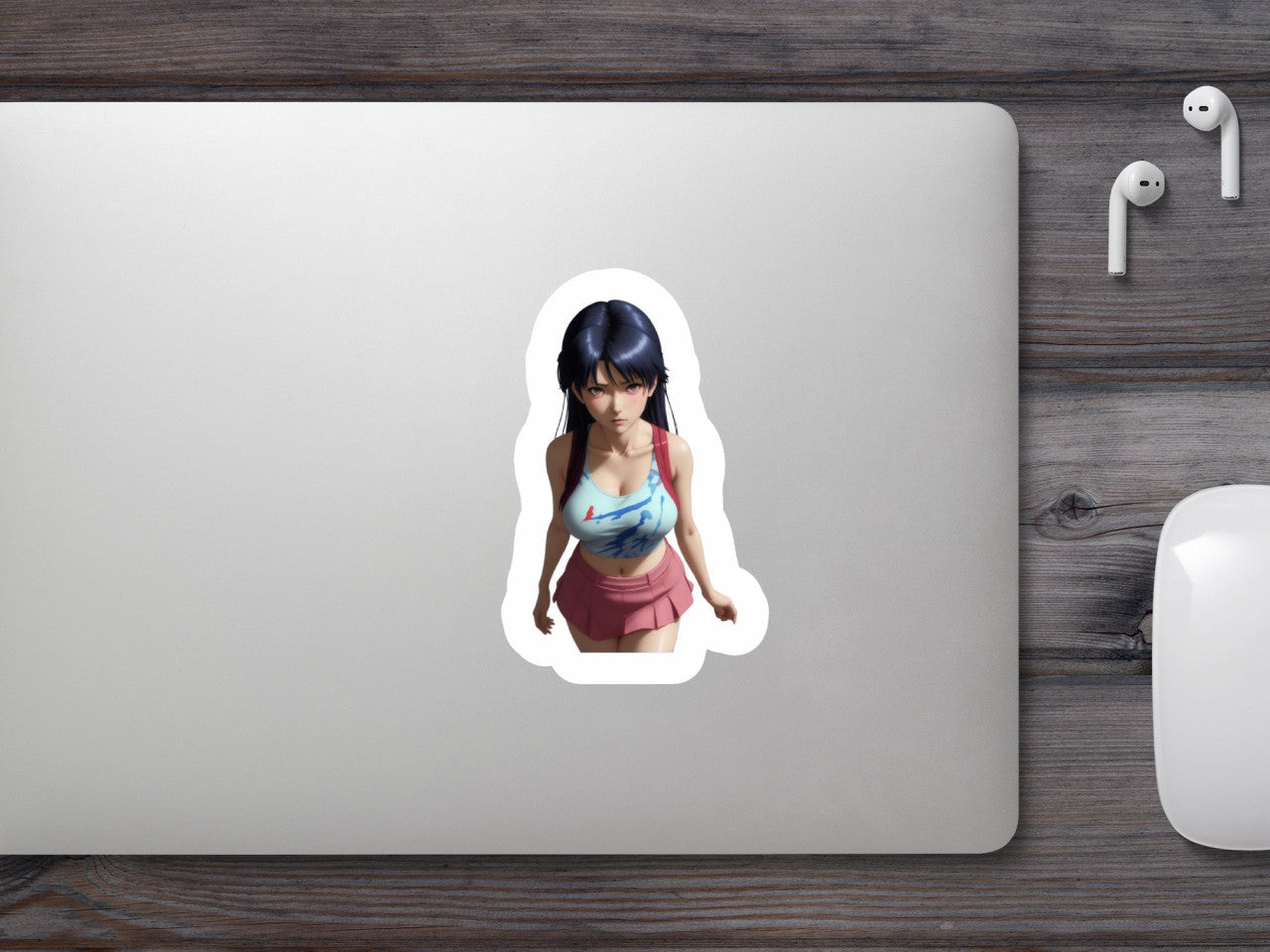 Set 12 bucati, Sticker decorativ, Fetita cu chibrituri, Rezistent la apa, NO3813, 6 cm, Multicolor