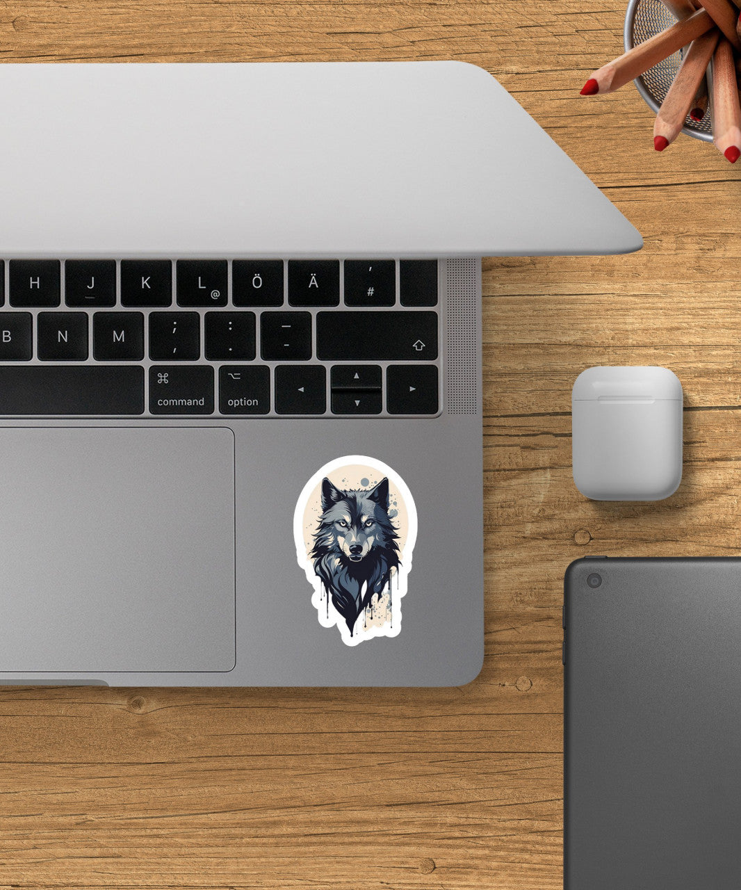 Set 12 bucati, Sticker decorativ, Lup, Rezistent la apa, NO3843, 6 cm, Multicolor