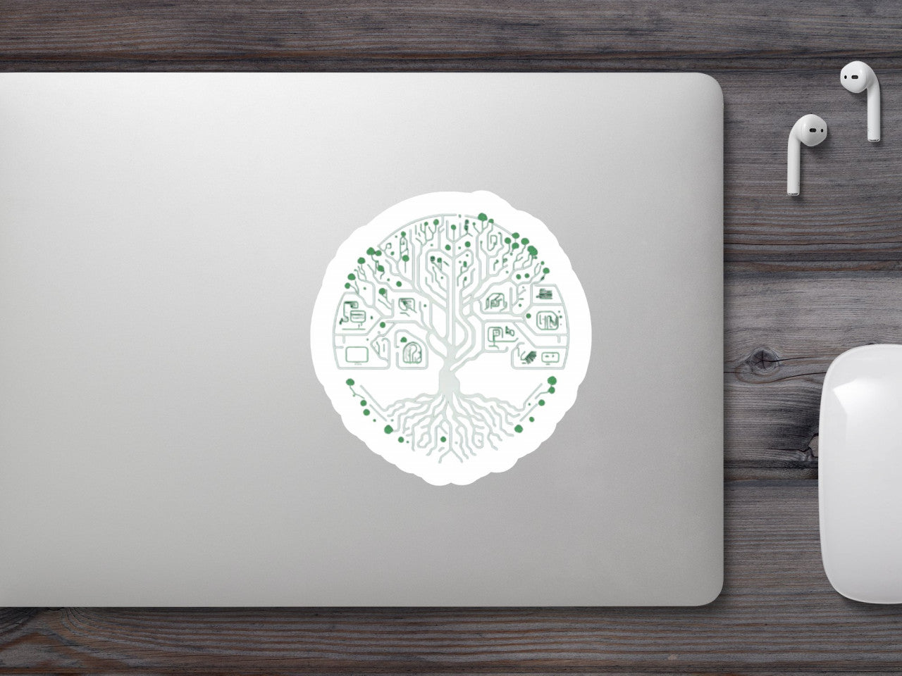 Set 12 bucati, Sticker decorativ, Pomul vietii, Rezistent la apa, NO4124, 6 cm, Multicolor