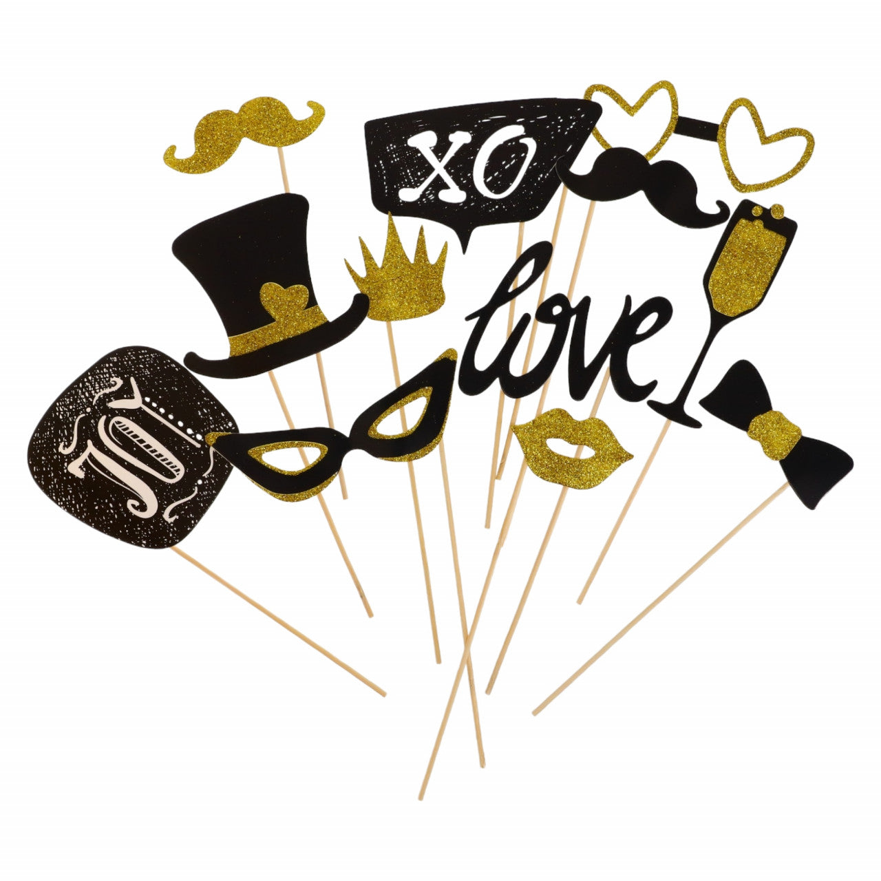 Set 12 Propsuri cabina foto, recuzita petrecere, NO369, Multicolor