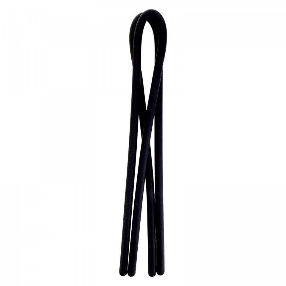 Set 2 buc, Cabluri de prindere, flexibil, antirugina, 86 cm, Negru