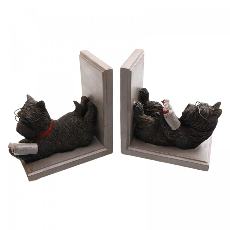 Set 2 bucati, Contracarte, Scottish Terrier, 15 x 13.5 cm, Negru