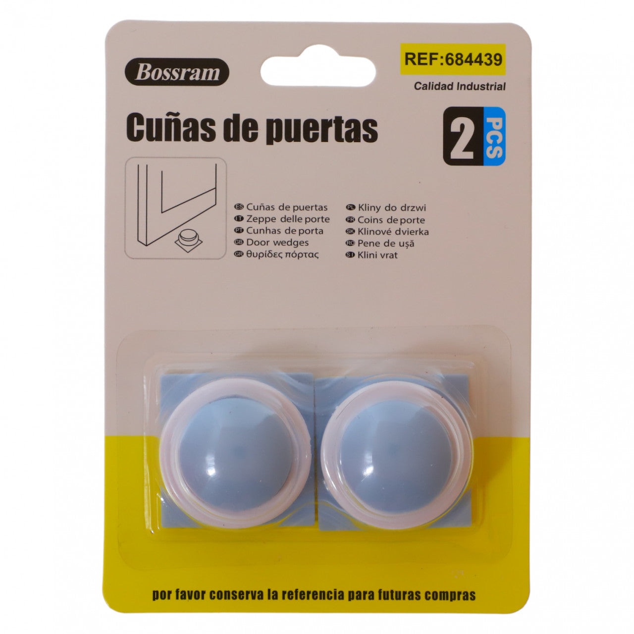 Set 2 bucati, Opritor usa, NO390, 3.7 cm, Albastru