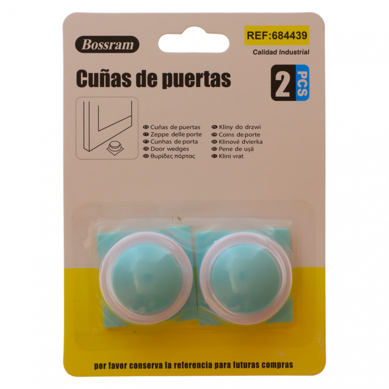 Set 2 bucati, Opritor usa, NO392, 3.7 cm, Verde