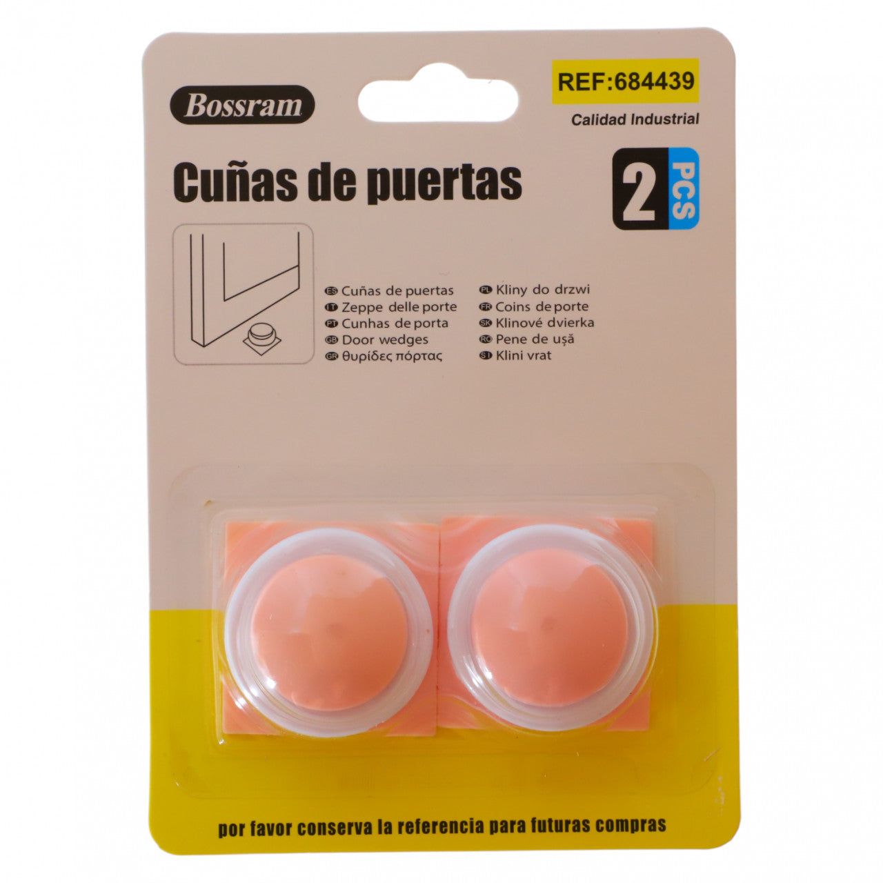 Set 2 bucati, Opritor usa, NO393, 3.7 cm, Roz