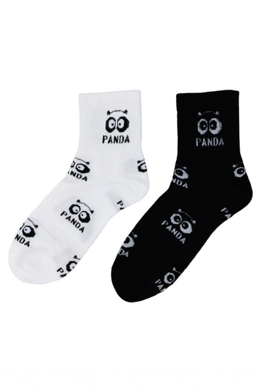 Set 2 bucati, Sosete barbati, 95% bumbac, NO544, 40-46, Panda, Multicolor