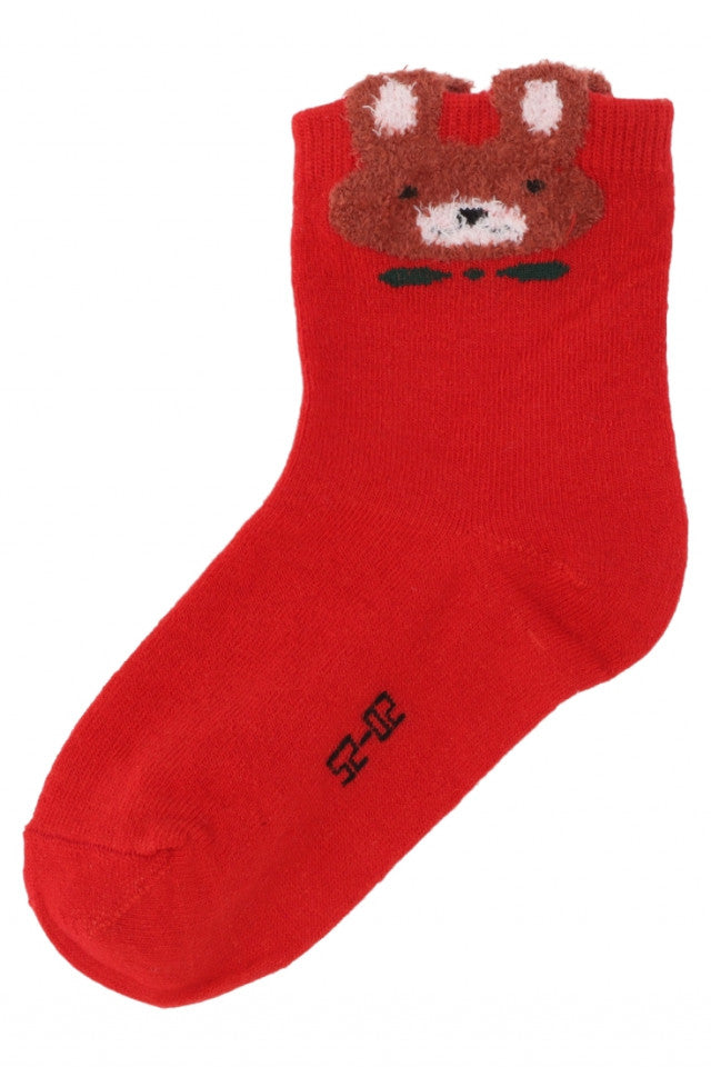 Set 2 bucati, Sosete copii, Craciun, Fara cusatura, 95% bumbac, NO3029, 2-3 ani, Multicolor