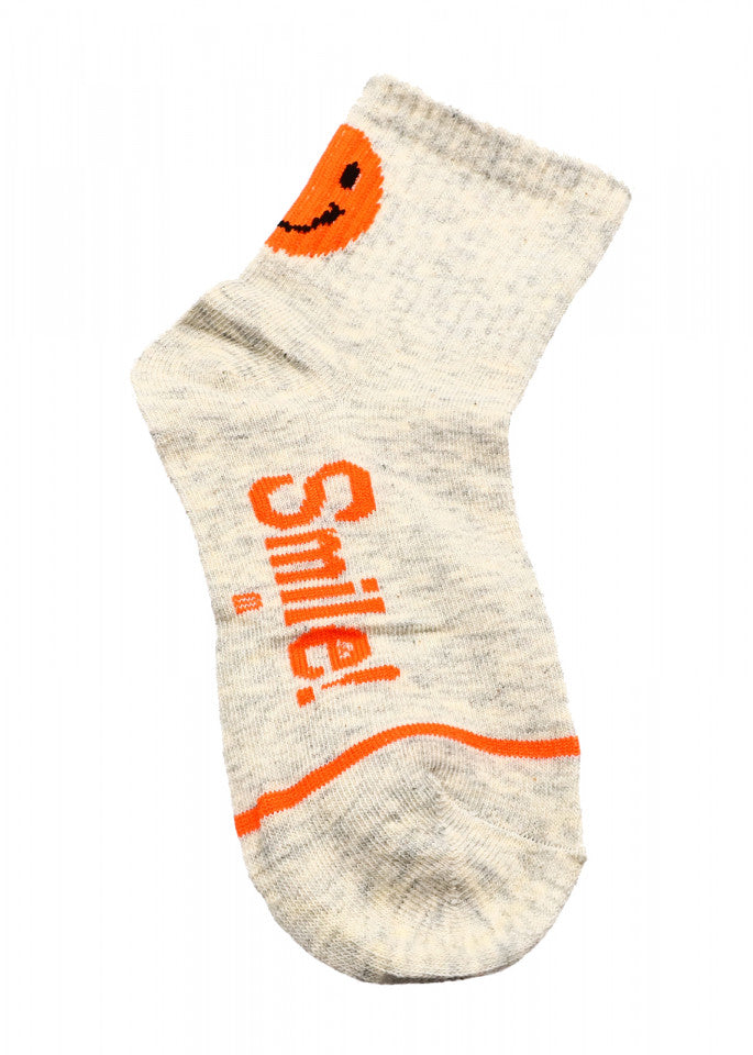 Set 2 bucati, Sosete copii, Smile, 30-35, Gri