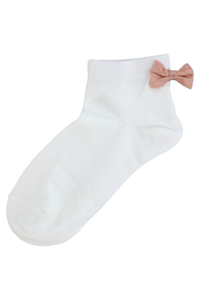 Set 2 bucati, Sosete dama, 95% Bumbac, Funda, NO4998, 36-41, Alb