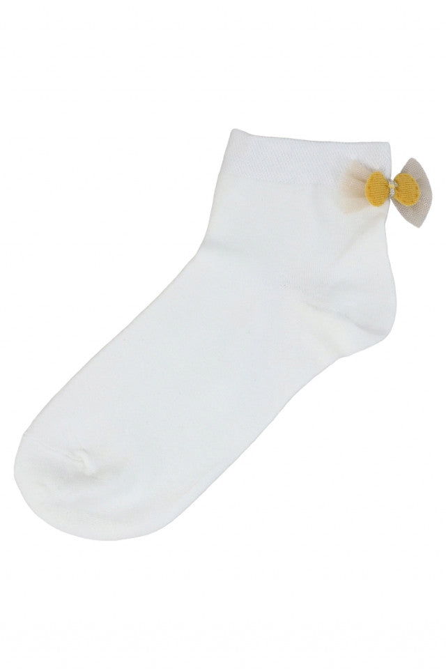 Set 2 bucati, Sosete dama, 95% Bumbac, Funda, NO5003, 36-41, Alb