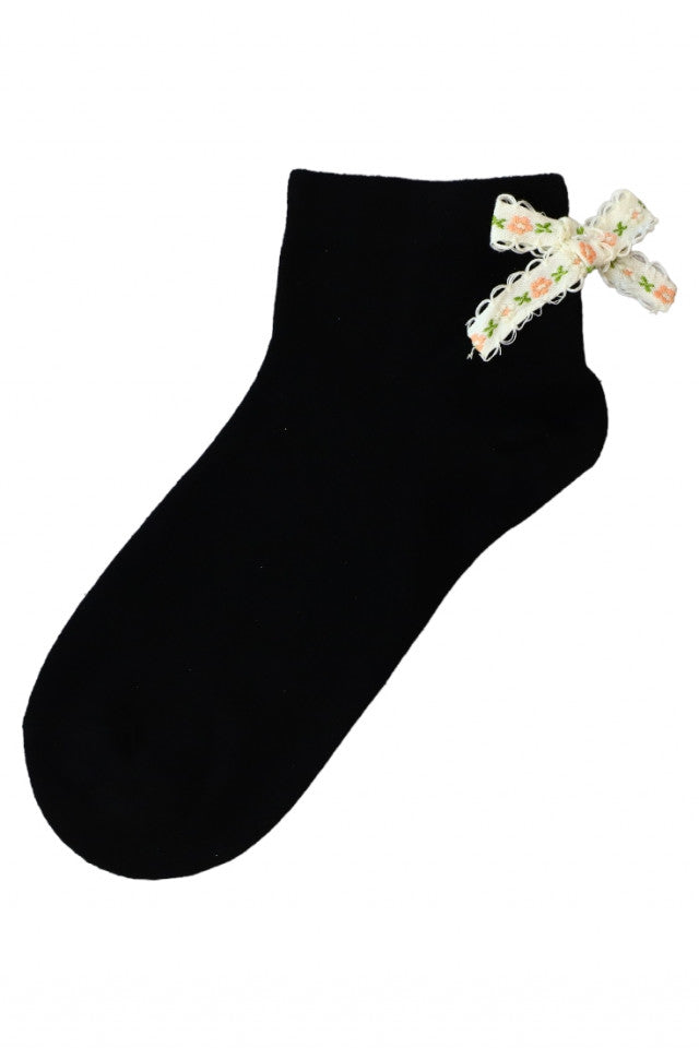 Set 2 bucati, Sosete dama, 95% Bumbac, Funda, NO5009, 36-41, Negru