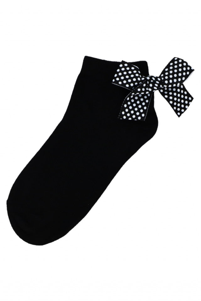 Set 2 bucati, Sosete dama, 95% Bumbac, Funda, NO5010, 36-41, Negru