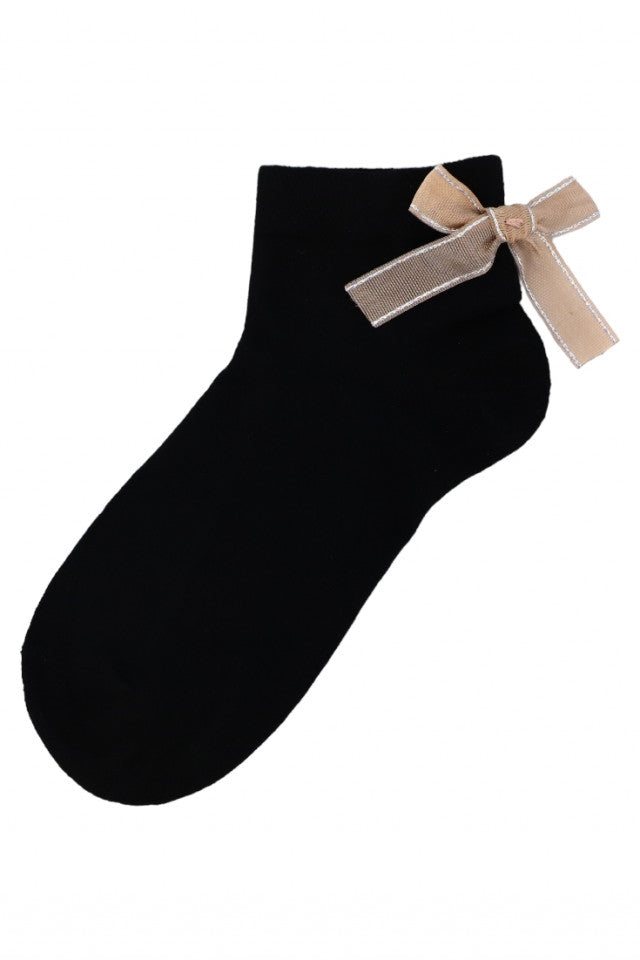 Set 2 bucati, Sosete dama, 95% Bumbac, Funda, NO5011, 36-41, Negru