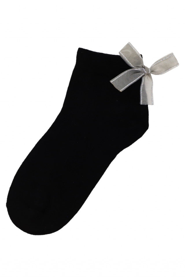 Set 2 bucati, Sosete dama, 95% Bumbac, Funda, NO5012, 36-41, Negru