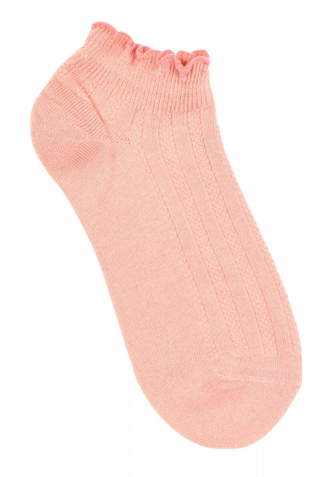 Set 2 bucati, Sosete dama, 95% Bumbac, SD04009, marime 36-41, Roz