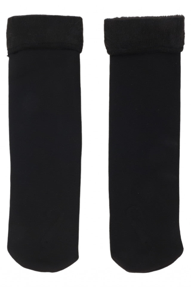 Set 2 bucati, Sosete dama, Interior cu blanita, NO5454, 35 - 38, Negru