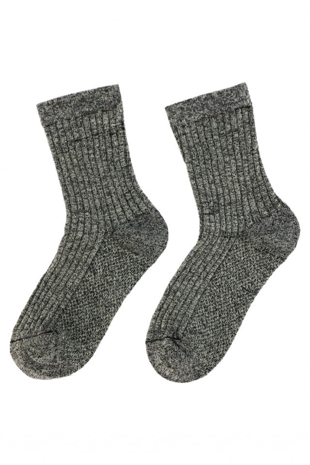 Set 2 bucati, Sosete Dama lungi, 95% bumbac, 36 - 41, NO3228, Gri