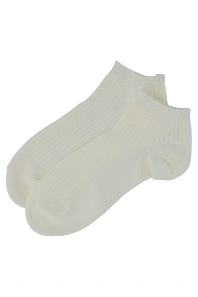 Set 2 bucati, Sosete dama, scurte, 95 % Bumbac, NO4009, 36-41, Alb-Galbui