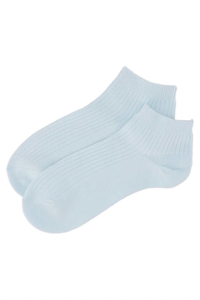 Set 2 bucati, Sosete dama, scurte, 95 % Bumbac, NO4009, 36-41, Bleu