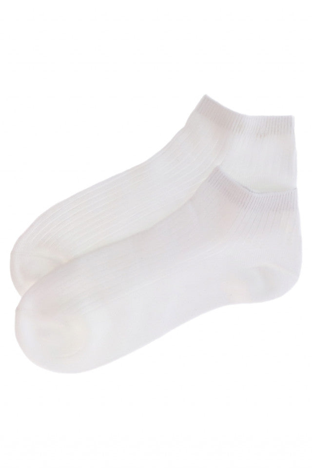 Set 2 bucati, Sosete dama, scurte, 95% Bumbac, NO4010, marime 36-41, Alb